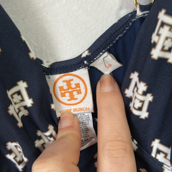 Tory Burch “Double Diamond” Full Piece Bathing Suit size small - Picture 8 of 9